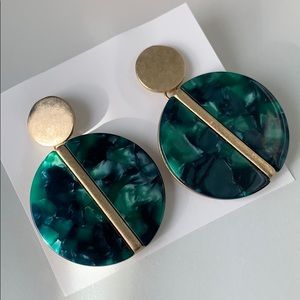Jade dangle earrings